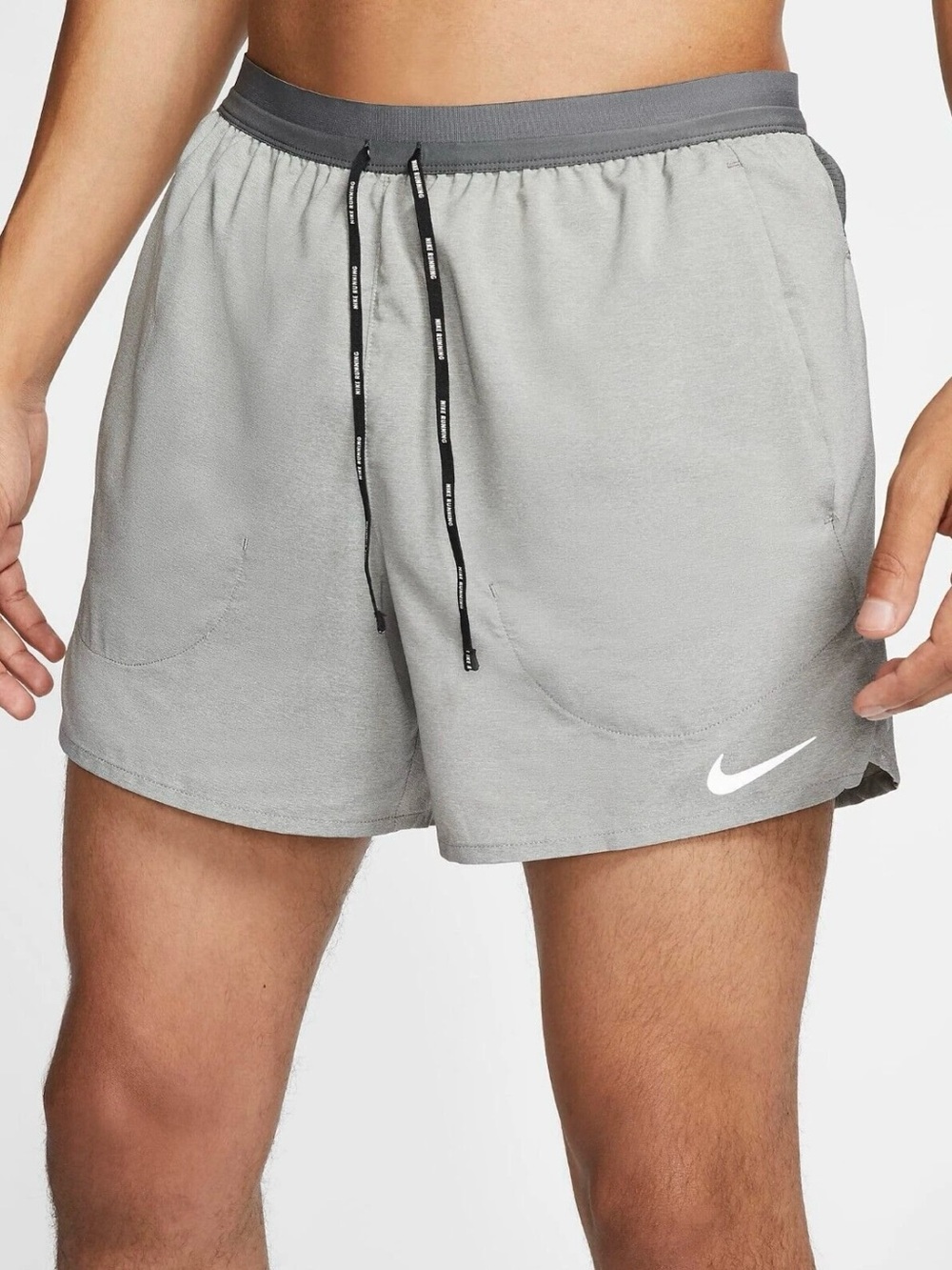 Nike Flex Stride Men 5" Grey Brief-Lined Running Shorts (DQ1569-068) Large NWT